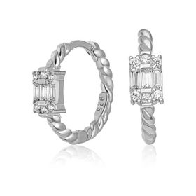 Himarry 925 Ayar Baget Taşlı Gümüş Küpe