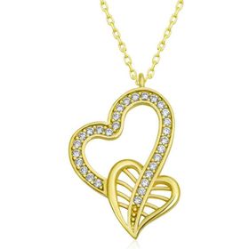 Himarry 925 Ayar Birleşmiş Kalpler Kadın Gümüş Kolye