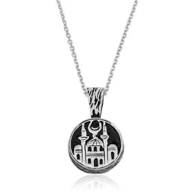 Himarry 925 Ayar Cami Desenli Gümüş Kolye