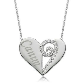 Himarry 925 Ayar Canım Kalp Kadın Gümüş Kolye
