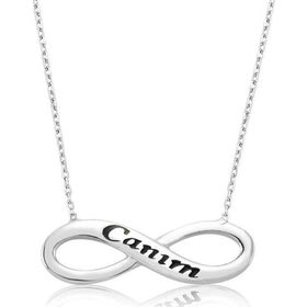 Himarry 925 Ayar Canım Sonsuzluk Kadın Gümüş Kolye