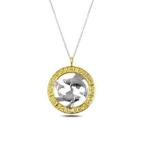 Himarry 925 Ayar Gold Balık Burcu Gümüş Kolye