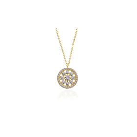 Himarry 925 Ayar Gold Çiçek Kadın Gümüş Kolye