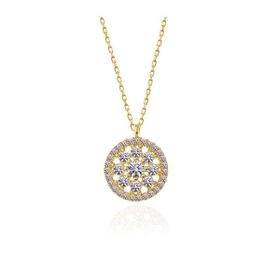 Himarry 925 Ayar Gold Çiçek Kadın Gümüş Kolye