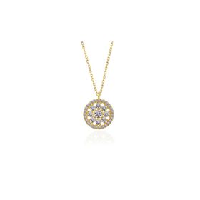 Himarry 925 Ayar Gold Çiçek Kadın Gümüş Kolye