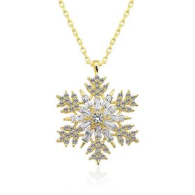 Himarry ​925 Ayar Gold Kar Tanesi Kadın Gümüş Kolye