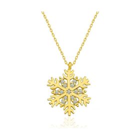 Himarry ​925 Ayar Gold Kar Tanesi Kadın Gümüş Kolye
