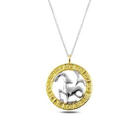 Himarry 925 Ayar Gold Oğlak Burcu Gümüş Kolye