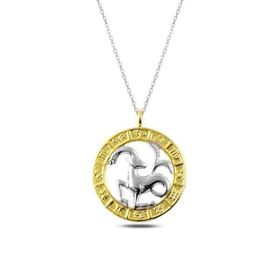 Himarry 925 Ayar Gold Oğlak Burcu Gümüş Kolye