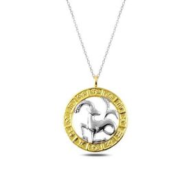 Himarry 925 Ayar Gold Oğlak Burcu Gümüş Kolye