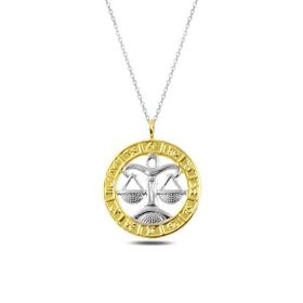 Himarry ​925 Ayar Gold Terazi Burcu Gümüş Kolye