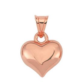 Himarry 925 Ayar Gümüş 3 Boyutlu Rose Kalp Kadın Kolye Ucu