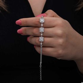 Himarry 925 Ayar Gümüş Baget Taşlı Kadın Bileklik