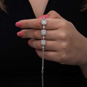 Himarry 925 Ayar Gümüş Baget Taşlı Kadın Bileklik