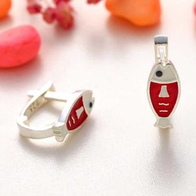 Himarry 925 Ayar Gümüş Balik Çocuk Küpesi