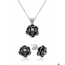 Himarry 925 Ayar Gümüş Çiçek Set