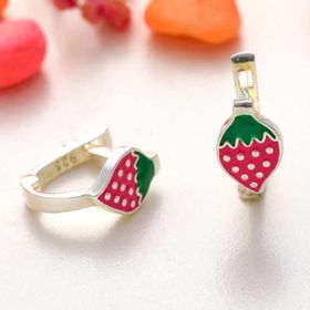 Himarry ​925 Ayar Gümüş Çilek Çocuk Küpesi
