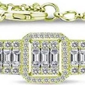 Himarry ​925 Ayar Gümüş Gold Baget Bileklik