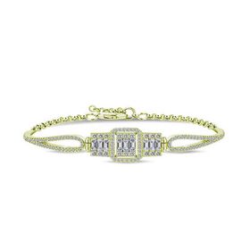 Himarry ​925 Ayar Gümüş Gold Baget Bileklik