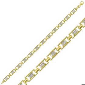 Himarry 925 Ayar Gümüş Gold Baget Şu Yolu Bileklik