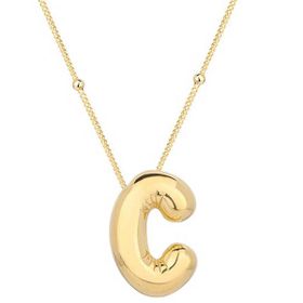 Himarry 925 Ayar Gümüş Gold Balon C Harfi Kadın Kolye