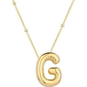 Himarry 925 Ayar Gümüş Gold Balon G Harfi Kadın Kolye