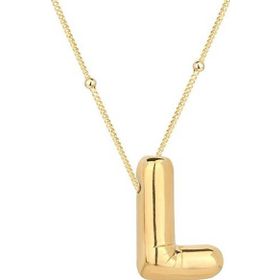 Himarry 925 Ayar Gümüş Gold Balon L Harfi Kadın Kolye