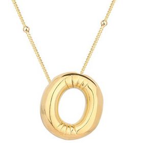 Himarry 925 Ayar Gümüş Gold Balon O Harfi Kadın Kolye