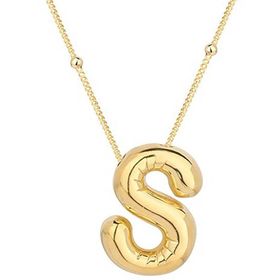 Himarry 925 Ayar Gümüş Gold Balon S Harfi Kadın Kolye