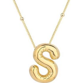 Himarry 925 Ayar Gümüş Gold Balon S Harfi Kadın Kolye