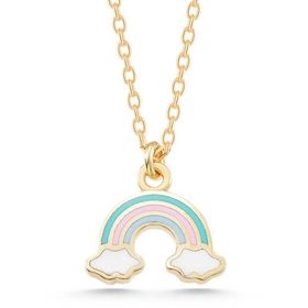 Himarry 925 Ayar Gümüş Gold Gokkusağı Kadın Kolye