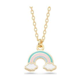 Himarry 925 Ayar Gümüş Gold Gokkusağı Kadın Kolye