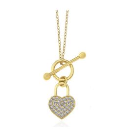 Himarry 925 Ayar Gümüş Gold Sallantılı Kalp Kadın Kolye