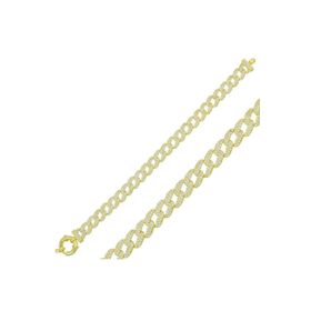 Himarry 925 Ayar Gümüş Gold Taşlı Gürmet Bileklik