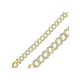 Himarry 925 Ayar Gümüş Gold Taşlı Gürmet Bileklik