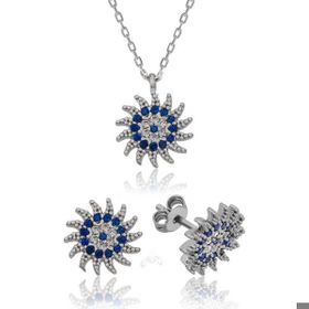 Himarry 925 Ayar Gümüş Güneşli Nazar Set