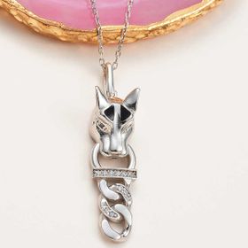 Himarry ​925 Ayar Gümüş Kaplan Figürlü Kadın Kolye