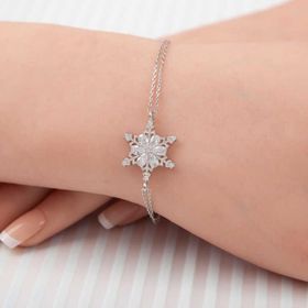 Himarry ​925 Ayar Gümüş Kar Çiçeği Kadın Bileklik