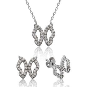 Himarry 925 Ayar Gümüş Kelebek Set