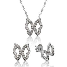 Himarry 925 Ayar Gümüş Kelebek Set