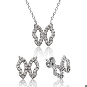 Himarry 925 Ayar Gümüş Kelebek Set