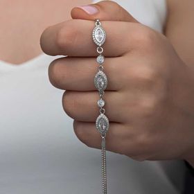 Himarry 925 Ayar Gümüş Mekik Zirkon Taşlı Kadın Bileklik