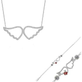 Himarry 925 Ayar Gümüş Melek Kanadı Set