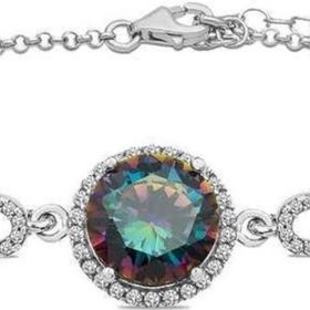 Himarry 925 Ayar Gümüş Mistik Topaz Bileklik