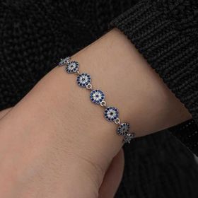 Himarry ​925 Ayar Gümüş Nazar Boncuklu Kadın Bileklik