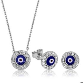 Himarry 925 Ayar Gümüş Nazar Set