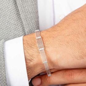 Himarry ​925 Ayar Gümüş Parçalı Erkek Bileklik