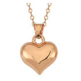 Himarry 925 Ayar Gümüş Rose 3 Boyutlu Kalp Kadın Kolye