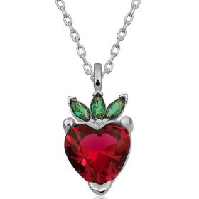 Himarry 925 Ayar Gümüş Rose Çilek Figür Meyve Kolye
