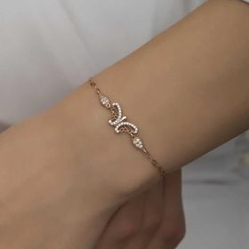 Himarry ​925 Ayar Gümüş Rose Kelebek Kadın Bileklik